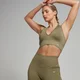 MP Tempo Seamless Halter Neck Bra til kvinder – Light Olive
