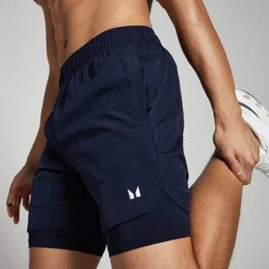 MP 2-in-1 Training Shorts til mænd – Navy - Size S