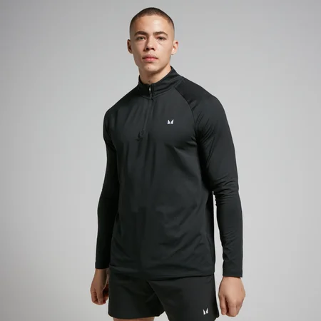 MP Training 1/4 Zip til mænd – Sort