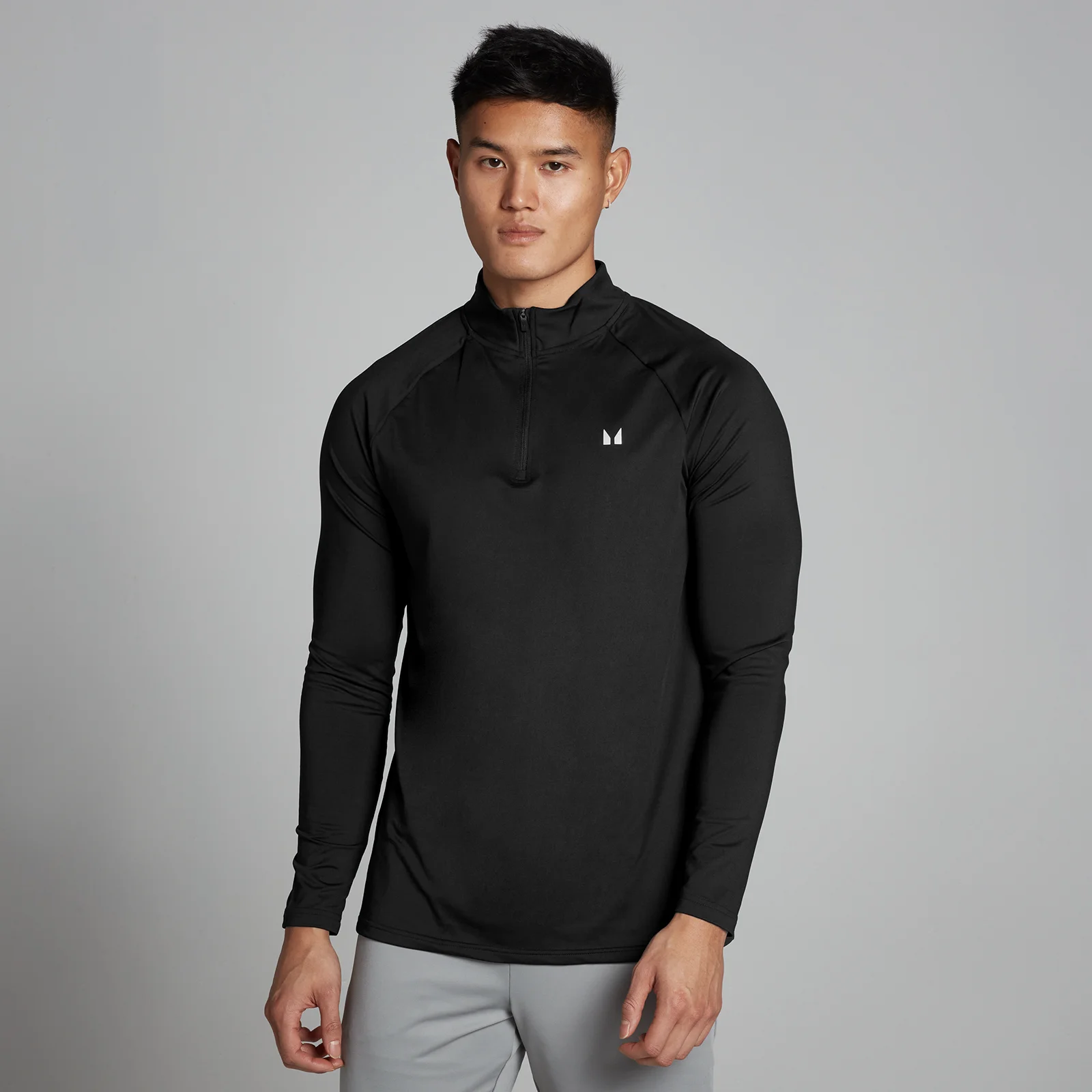 MP Training 1/4 Zip til mænd – Sort - XXS Billede 1