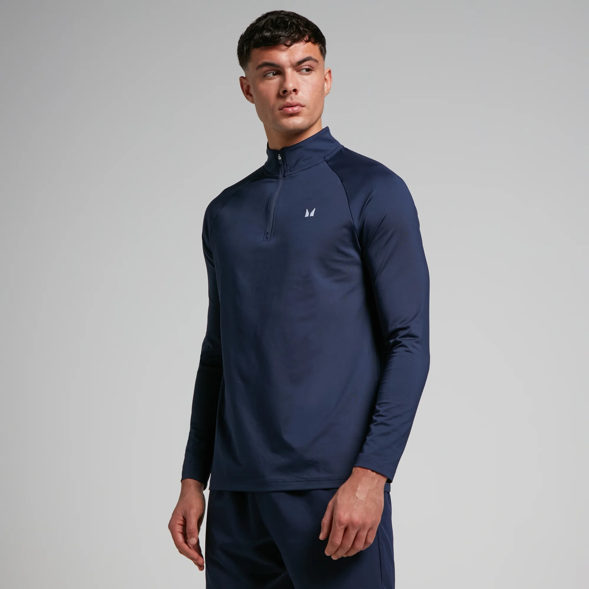 MP Training 1/4 Zip til mænd – Navy - S Billede 1