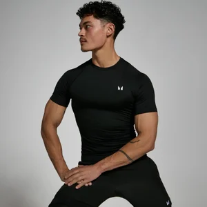 MP Training Short Sleeve Baselayer til mænd – Sort - Size XXS