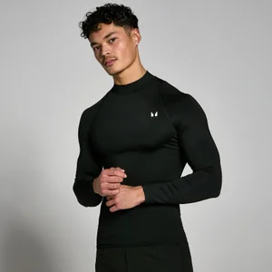 MP Training High Neck Long Sleeve Baselayer til mænd – Sort - Size XXS