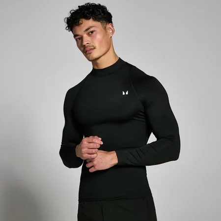 MP Training High Neck Long Sleeve Baselayer til mænd – Sort