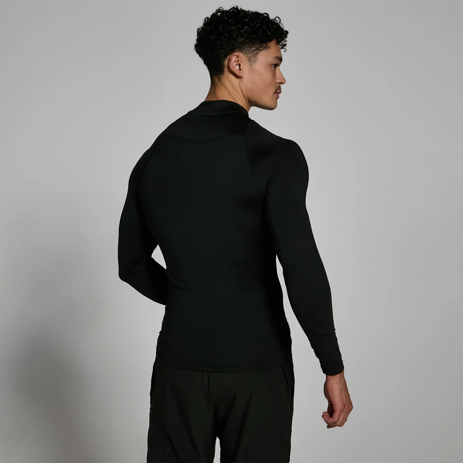 MP Training High Neck Long Sleeve Baselayer til mænd – Sort - S Billede 2