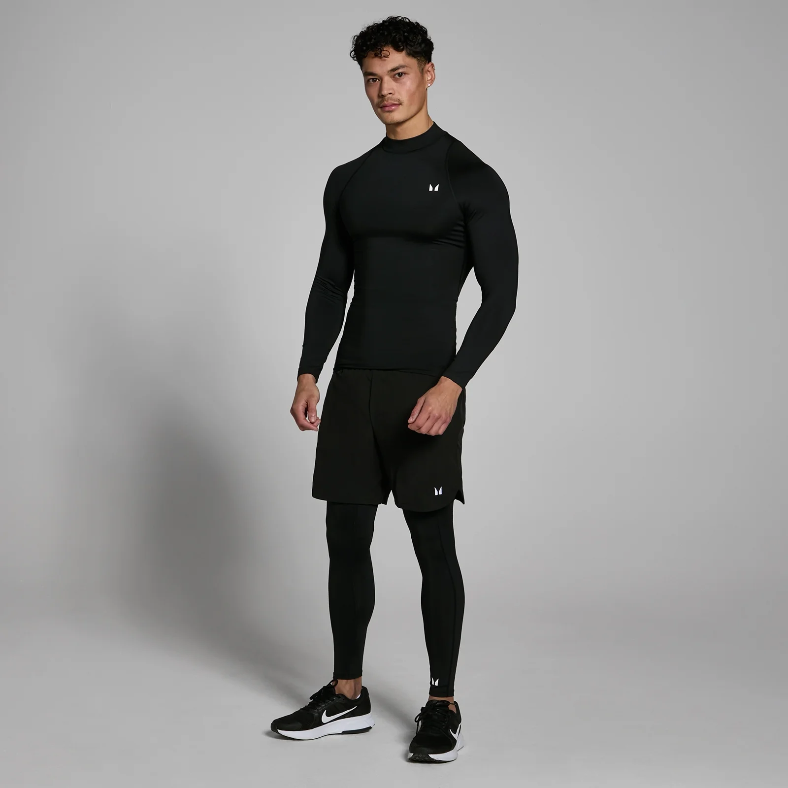 MP Training High Neck Long Sleeve Baselayer til mænd – Sort - S Billede 3