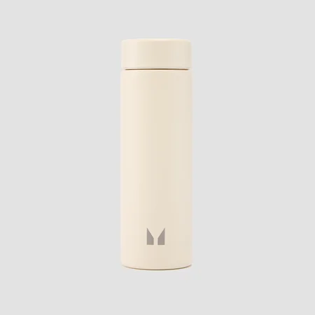 Myprotein Large Recycled Metal Water Bottle − Natural Cream