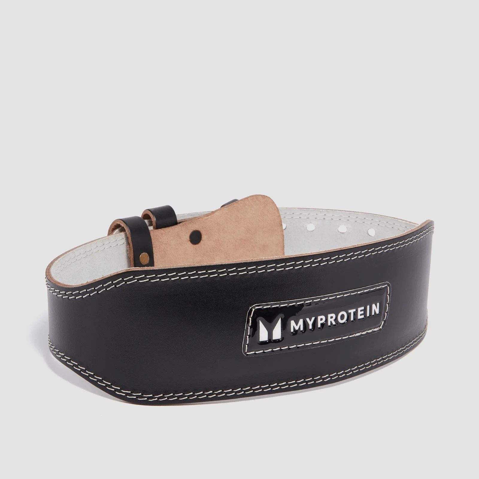 Myprotein Leather Lifting Belt – Sort - Small (23-32 Inch) Billede 1