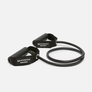 Myprotein Resistance Band With Handles – Extra Heavy – Black - Colour Black