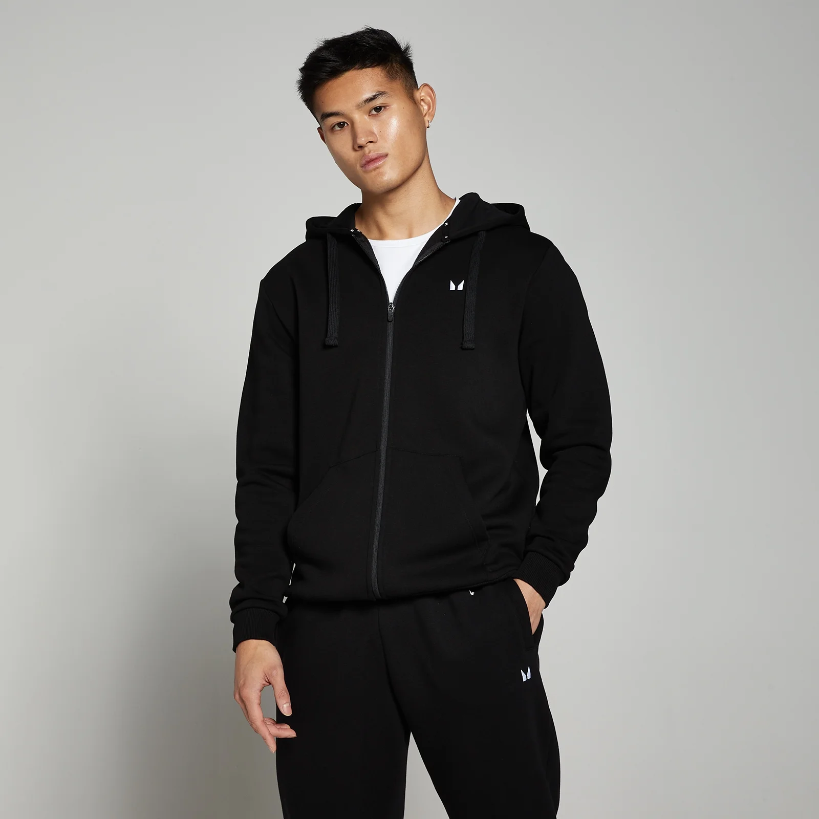 MP Rest Day Zip Through Hoodie til mænd – Sort - M Billede 1
