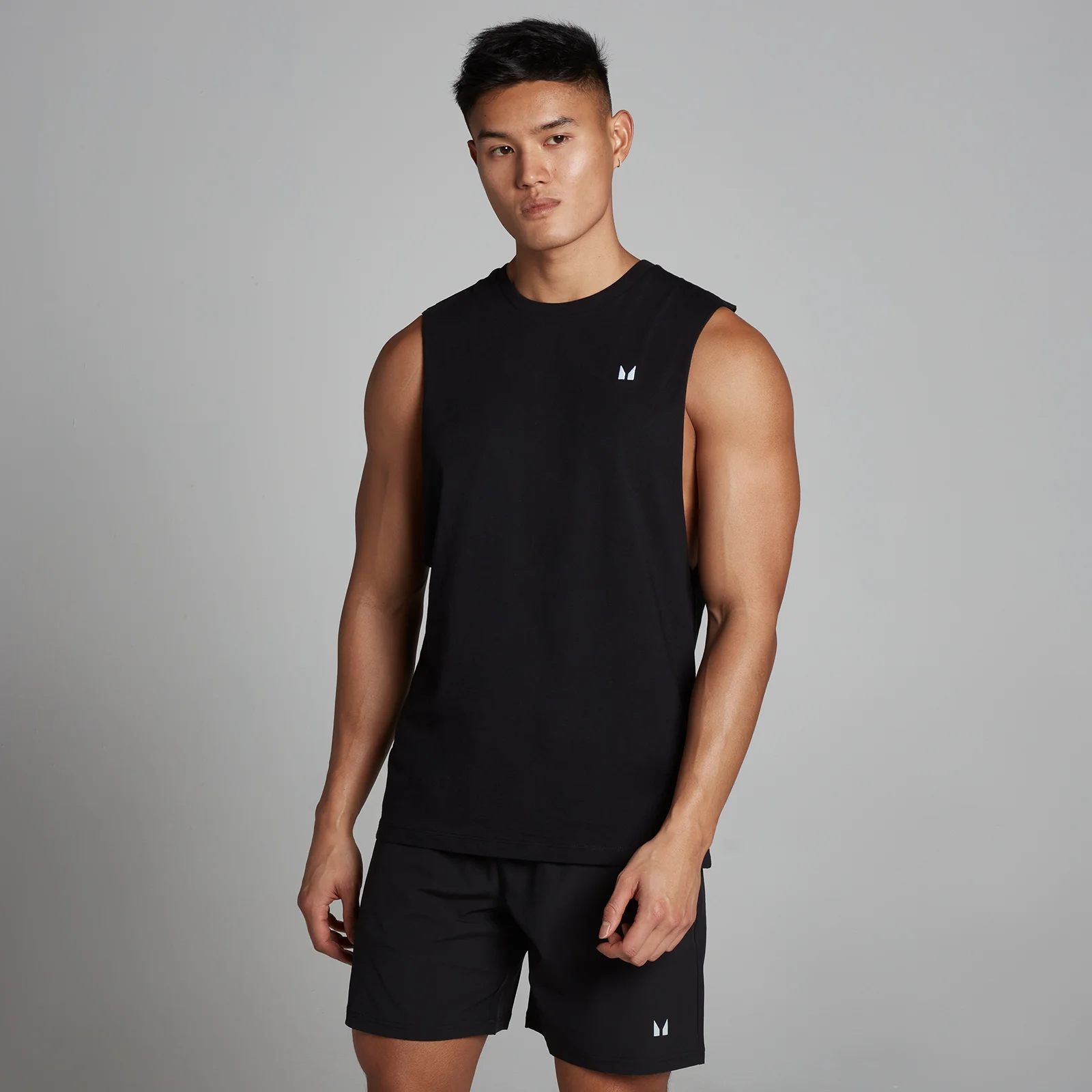 MP Rest Day Drop Armhole Tank Top til mænd – Sort - L Billede 1