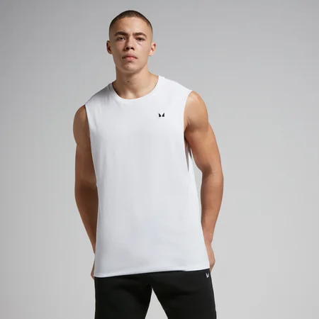MP Rest Day Drop Armhole Tank Top til mænd – Hvid