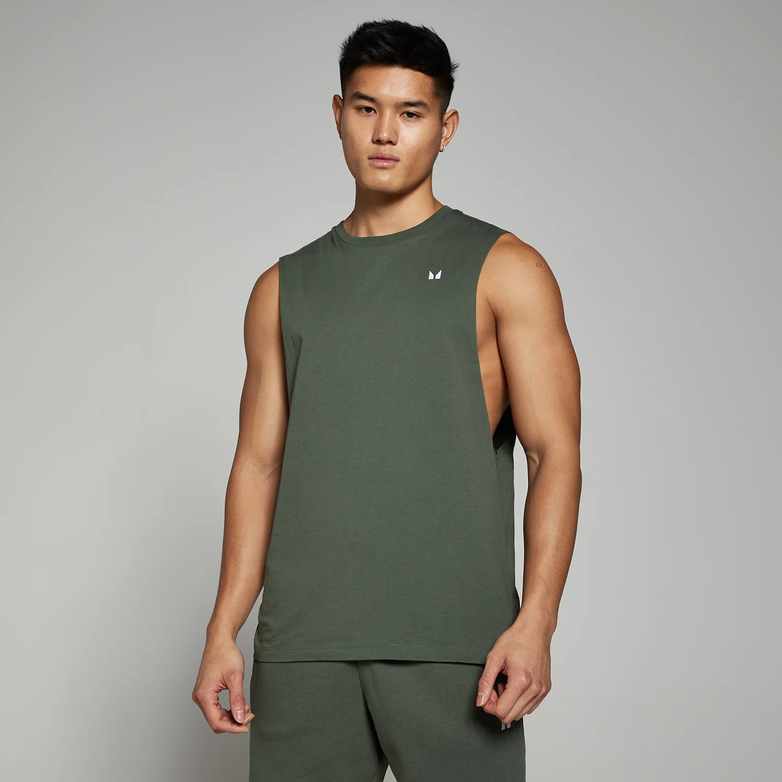MP Rest Day Drop Armhole Tank Top til mænd – Thyme - XS Billede 1