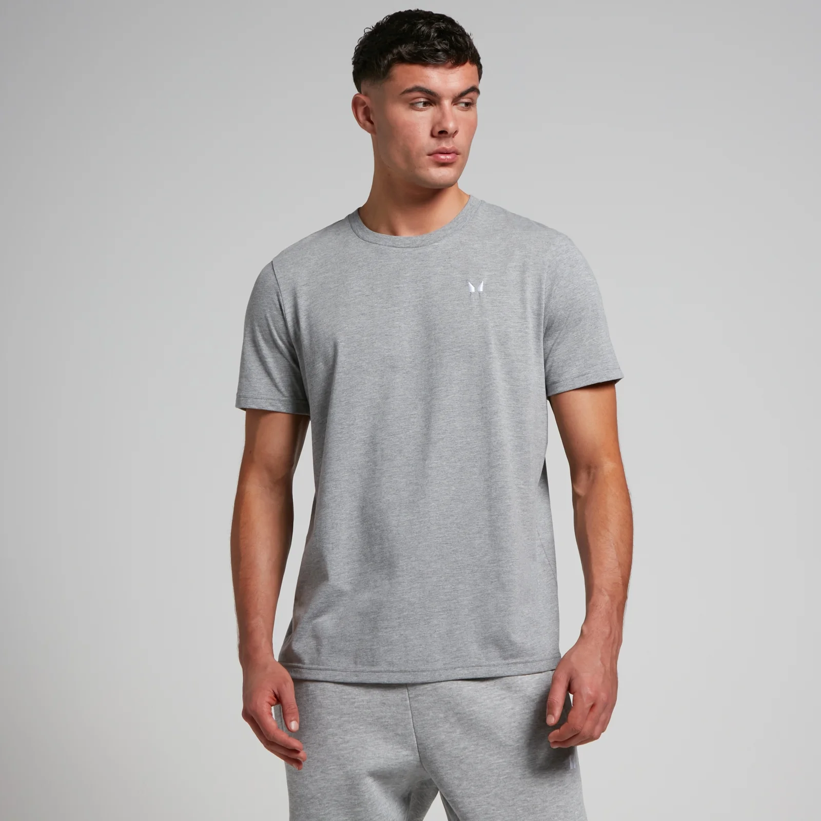MP Rest Day Short Sleeve T-Shirt til mænd – Grey Marl - S Billede 1