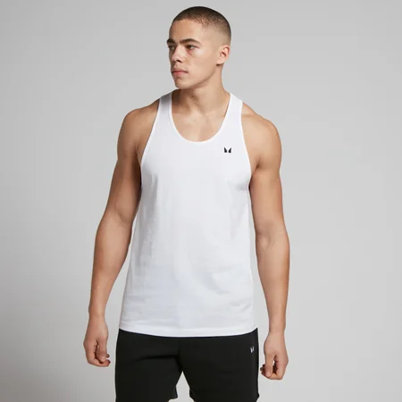 MP Rest Day Stringer Vest til mænd – Hvid