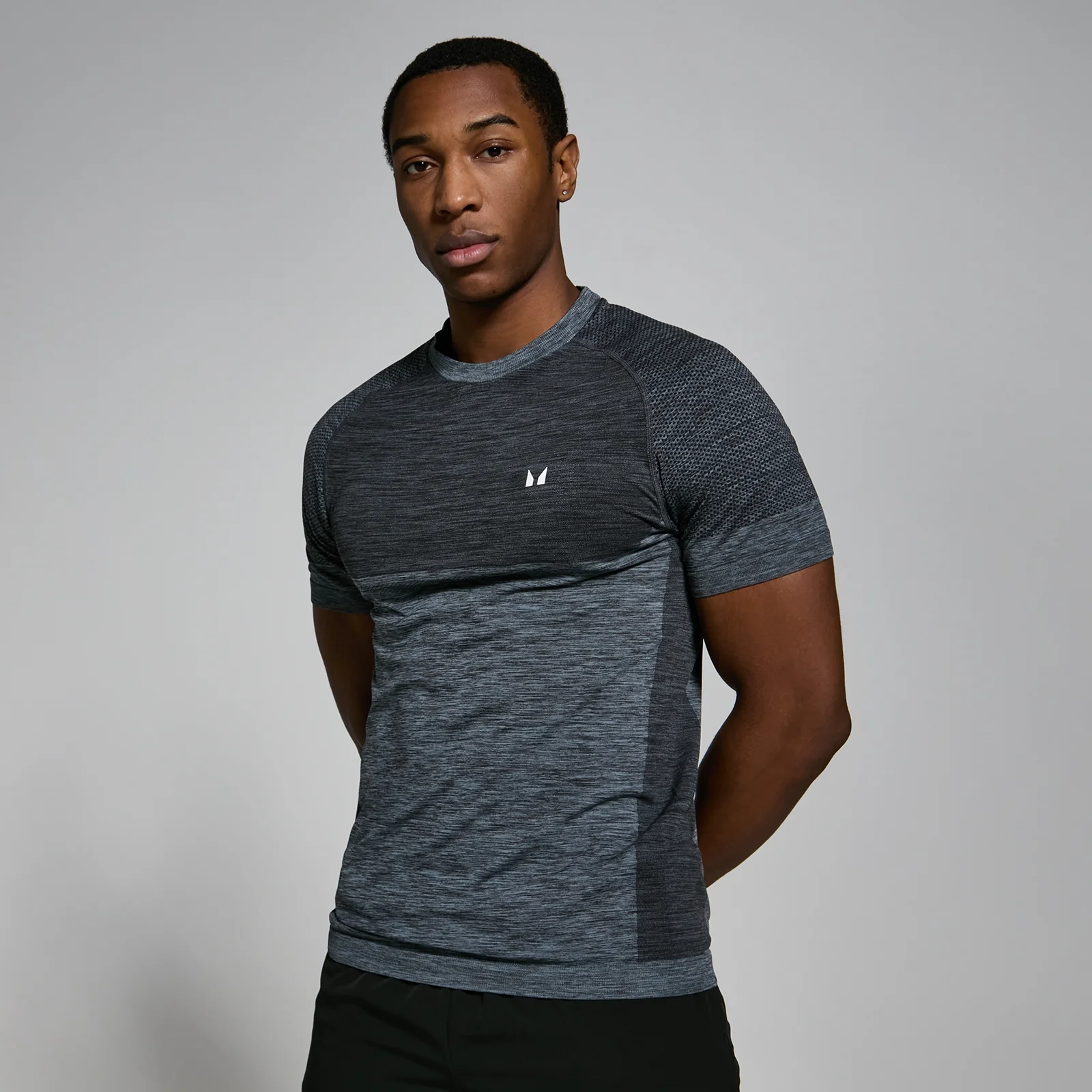 MP Seamless Short Sleeve T-Shirt til mænd – Chalk - XS Billede 1