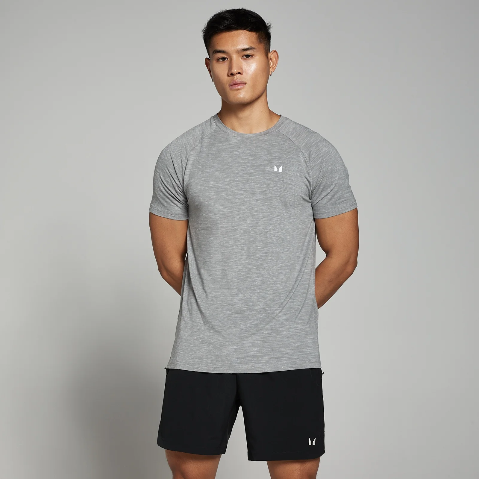 MP Performance Short Sleeve T-Shirt til mænd – Chrome Marl - XS Billede 1