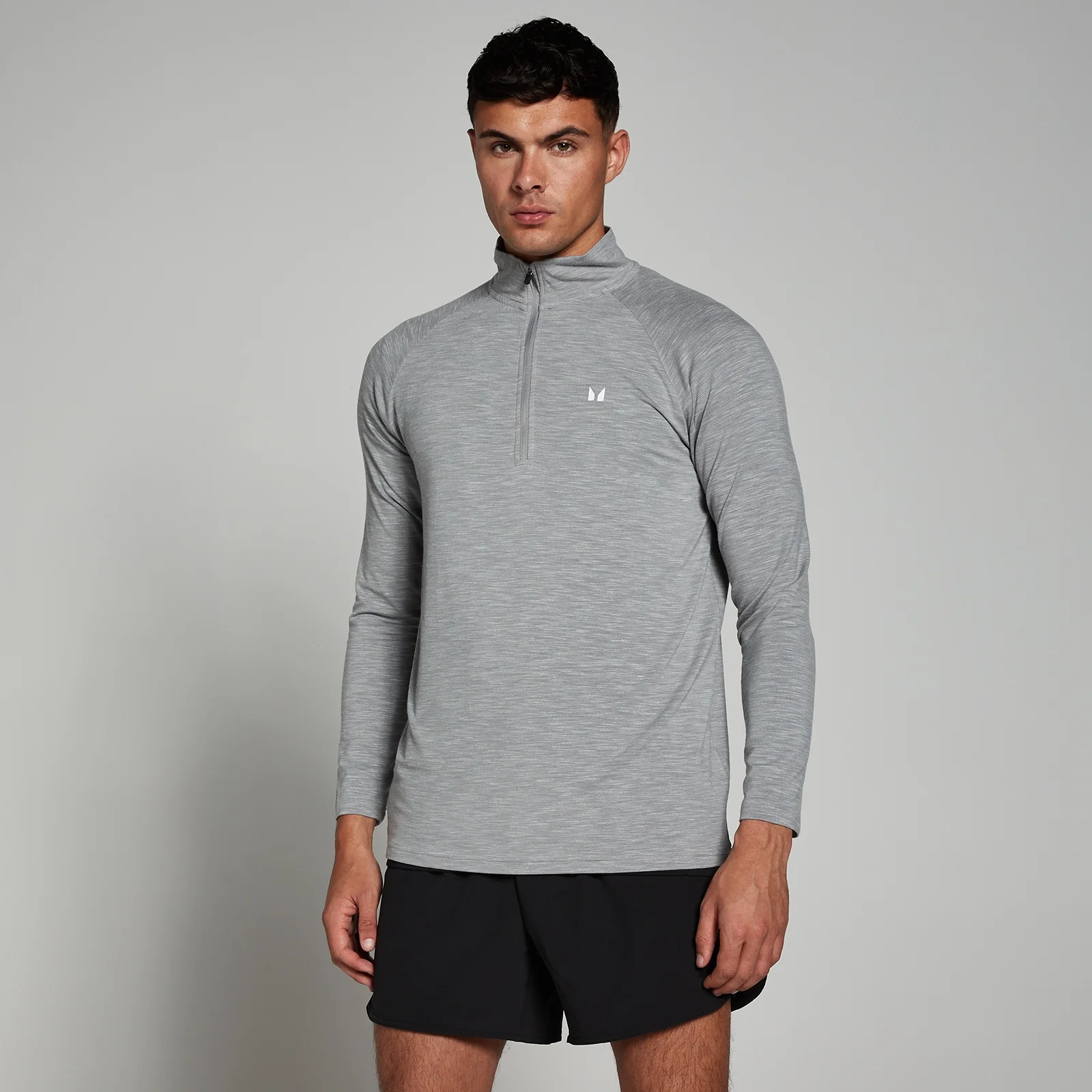MP Performance 1/4 Zip til mænd – Chrome Marl - XXS Billede 1