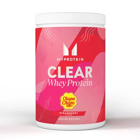 Clear Whey – Smag af jordbær fra Chupa Chups®