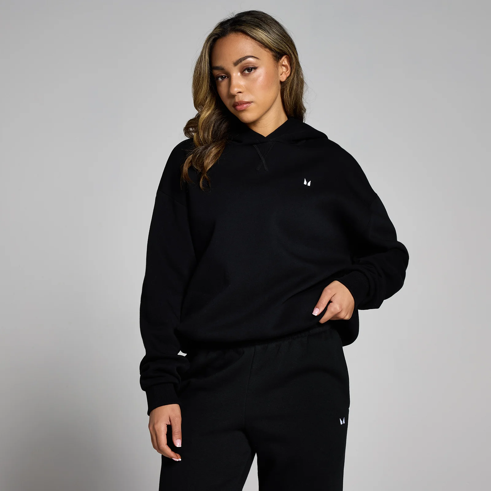 MP Basics Oversized Hoodie til kvinder – Sort - XXS Billede 1