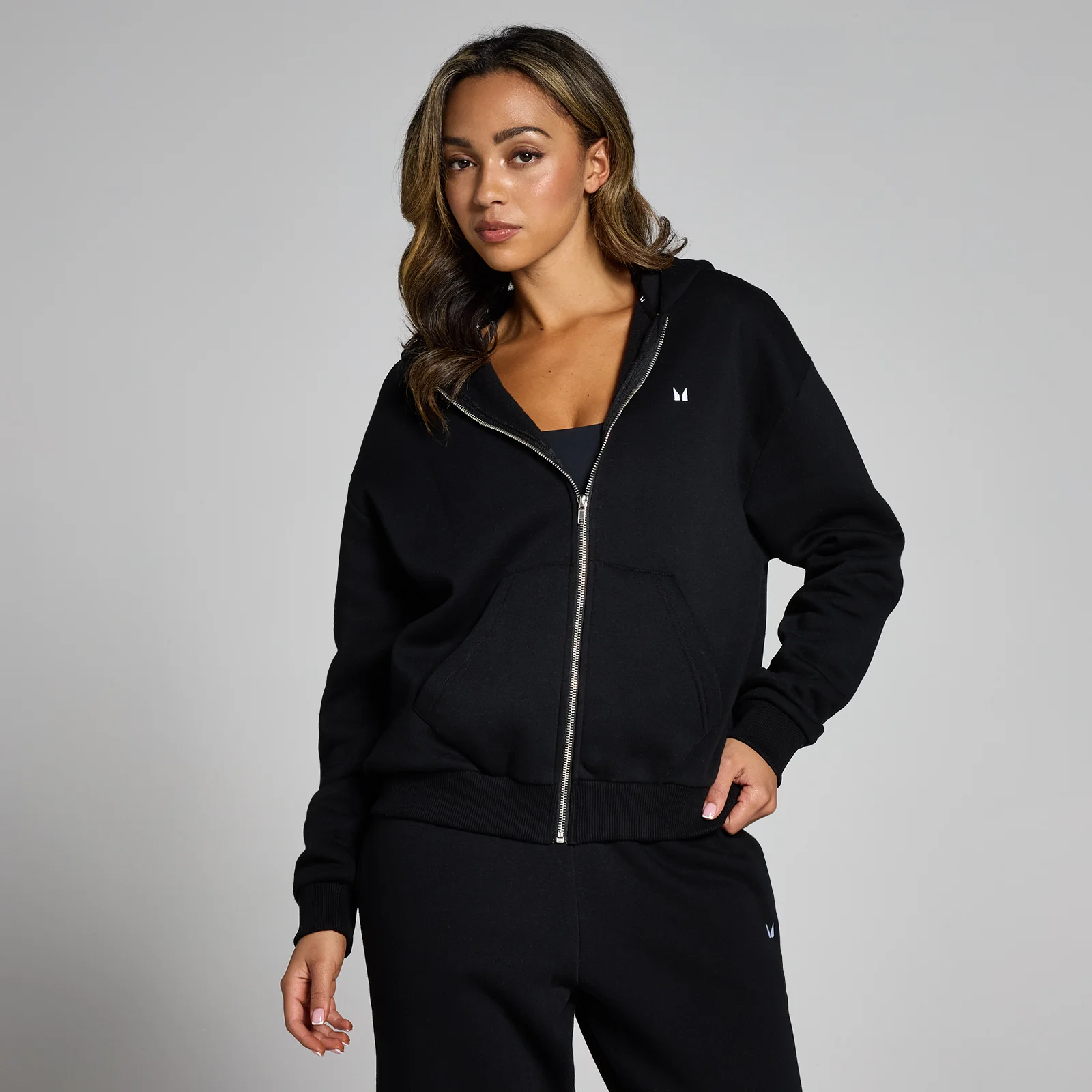 MP Basics Zip Through Hoodie til kvinder – Sort - M Billede 1