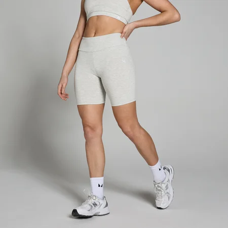 MP Basics Cycling Shorts til kvinder – Light Grey Marl