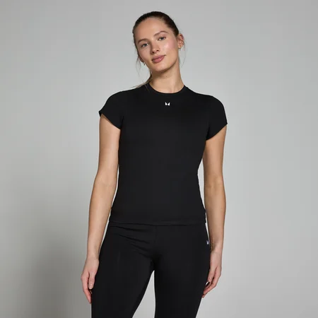 MP Basics Body Fit Short Sleeve T-Shirt til kvinder – Sort