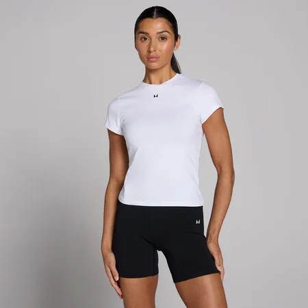 MP Basics Body Fit Short Sleeve T-Shirt til kvinder – Hvid