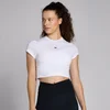 MP Basics Body Fit Short Sleeve Crop T-Shirt til kvinder – Hvid