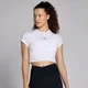 MP Basics Body Fit Short Sleeve Crop T-Shirt til kvinder – Hvid