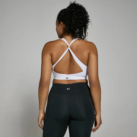 MP Power Cross Back Sports Bra til kvinder – Hvid