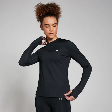 MP Training Long Sleeve T-Shirt til kvinder – Sort
