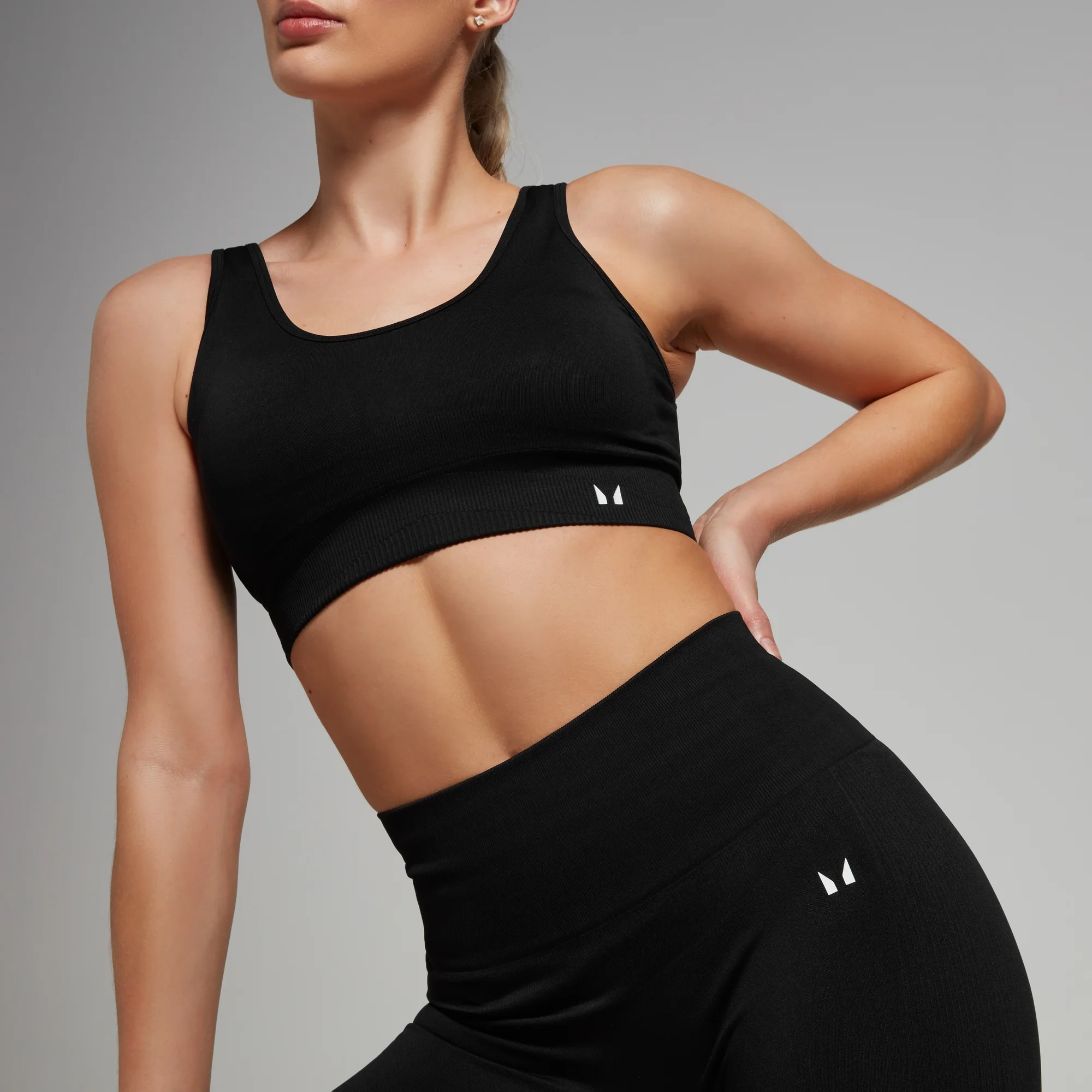 MP Tempo Seamless Bra til kvinder – Sort - XXS Billede 1