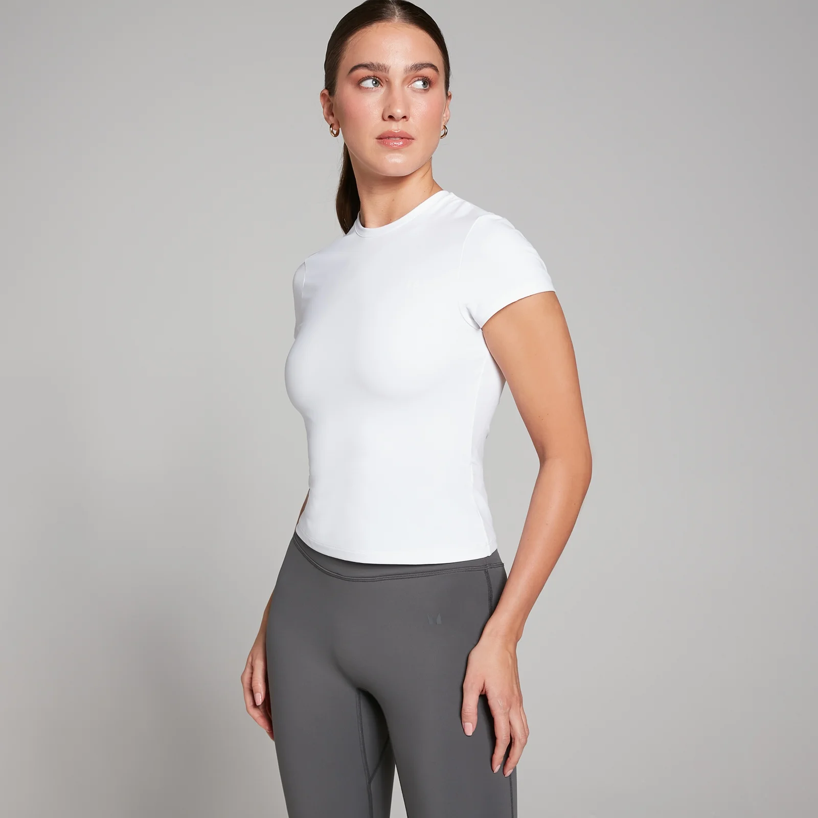 MP Tempo Body Fit Short Sleeve T-Shirt til kvinder – Hvid - S Billede 1