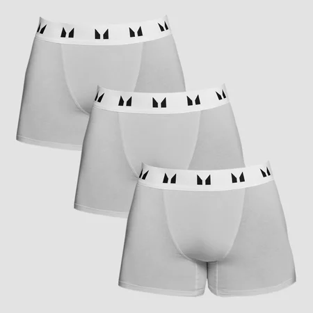 MP Boxers til mænd (3-pak) – Grey Marl/Hvid