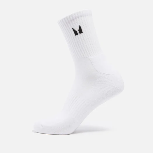 MP Unisex Crew Socks – Hvid - UK 2-5