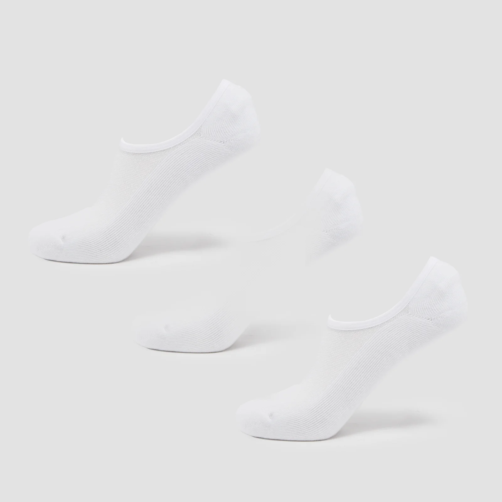 MP Unisex Invisible Socks (3 Pack) - White - UK 6-8 Billede 1