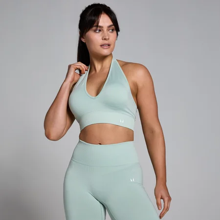 MP Tempo Seamless Halter Neck Bra til kvinder – Fresh Mint