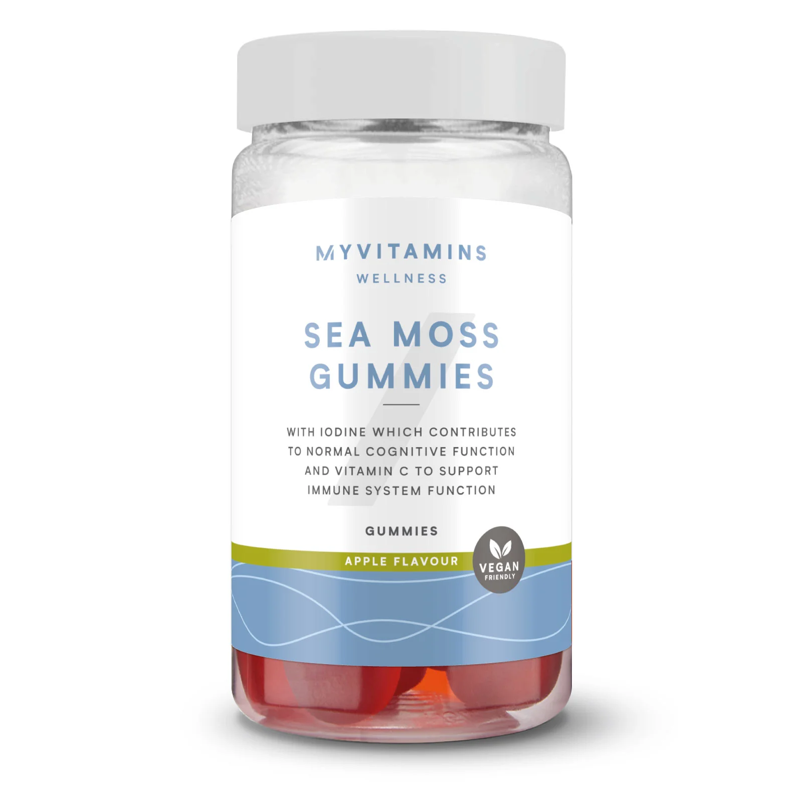 Vingummier med carrageentang - 60gummies - Æble Billede 1