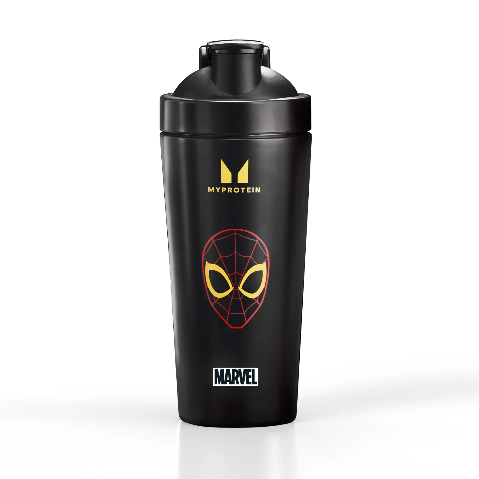 Myprotein Spiderman Recycled Metal Shaker – Sort Billede 1