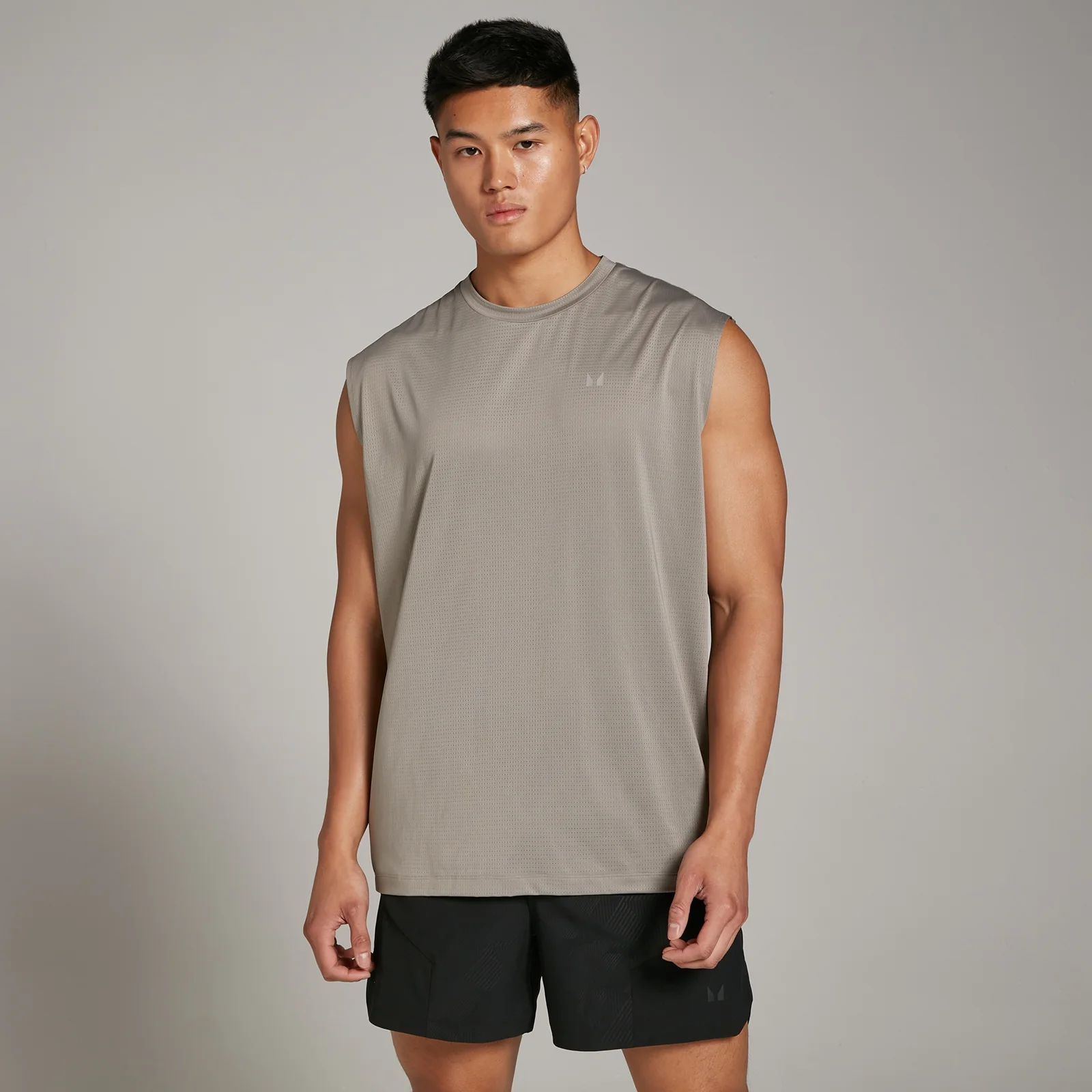 MP Tempo Oversized Mesh Training Tank til mænd – Clay - XS Billede 1