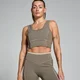MP Tempo Contrast Texture Sports Bra til kvinder – Espresso