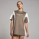 MP Tempo Contrast Retro Oversized T-shirt til kvinder – Espresso