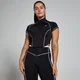 MP Tempo Contrast Piping 1/4 Zip Top til kvinder – Sort
