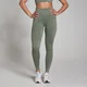 MP Tempo Rib Seamless Leggings til kvinder – Moss Green
