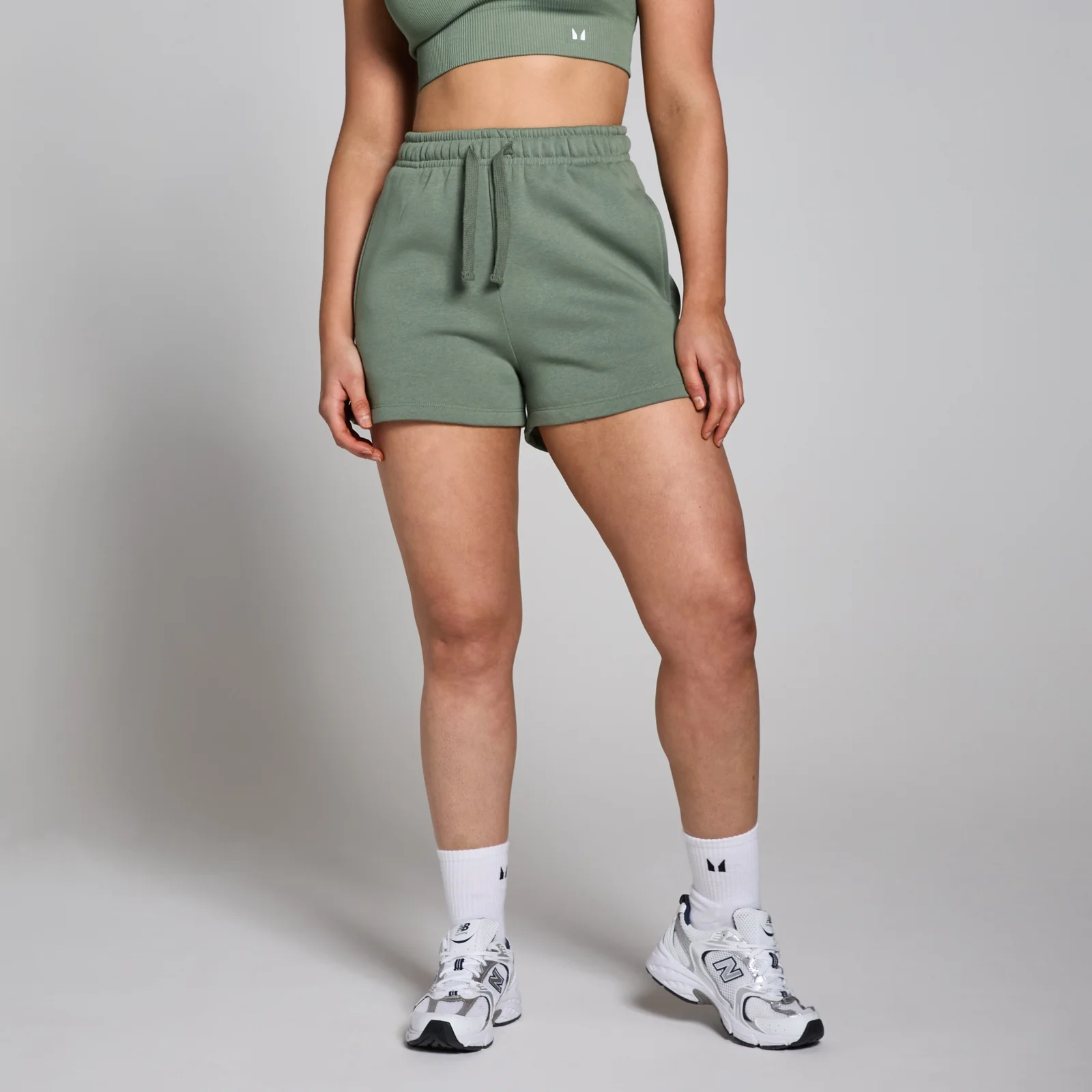 MP Tempo Sweatshorts til kvinder – Moss Green - XS Billede 1