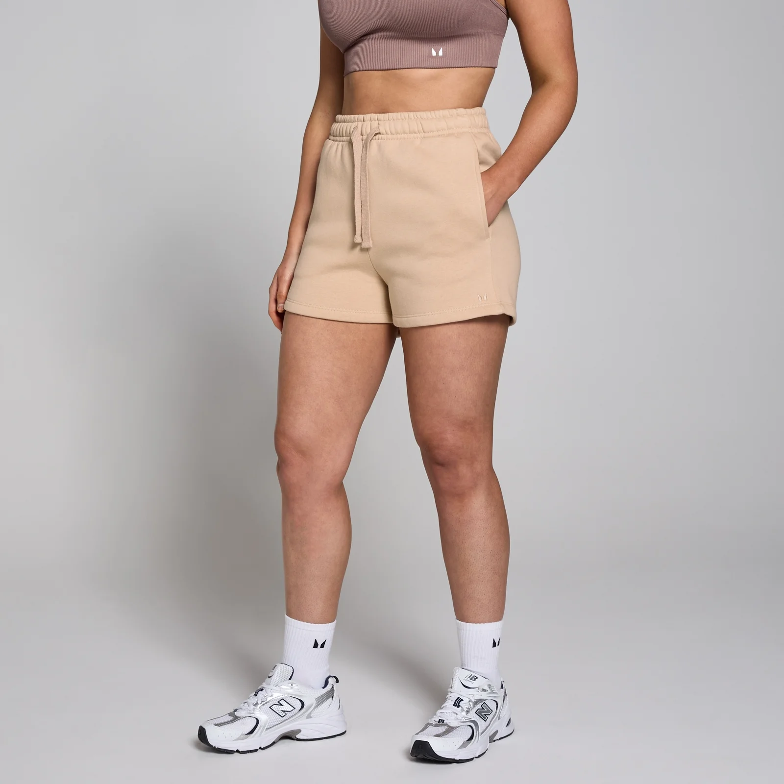 MP Tempo Sweatshorts til kvinder – Cremefarvet - S Billede 1