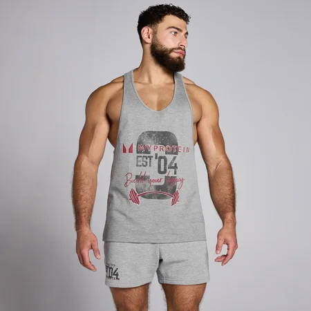 MP Origin Graphic Stringer til mænd Grey Marl