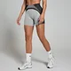 MP Contrast Rib Seamless Cycling Shorts til kvinder – Sort/Grå