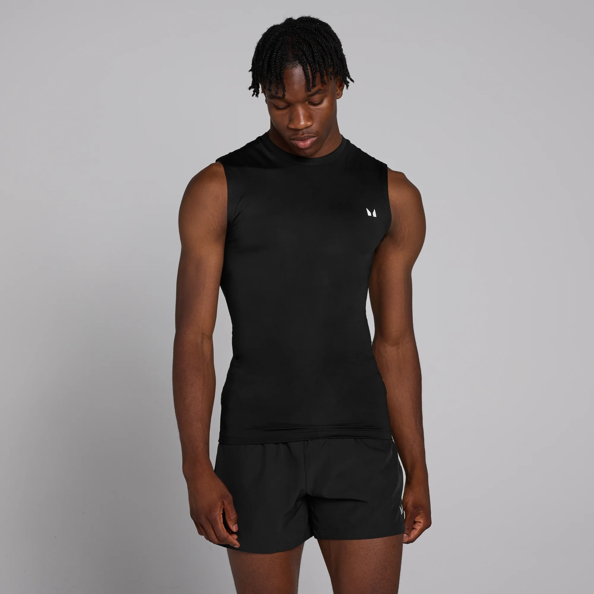 MP Baselayer Tank til mænd – Sort - XS Billede 1